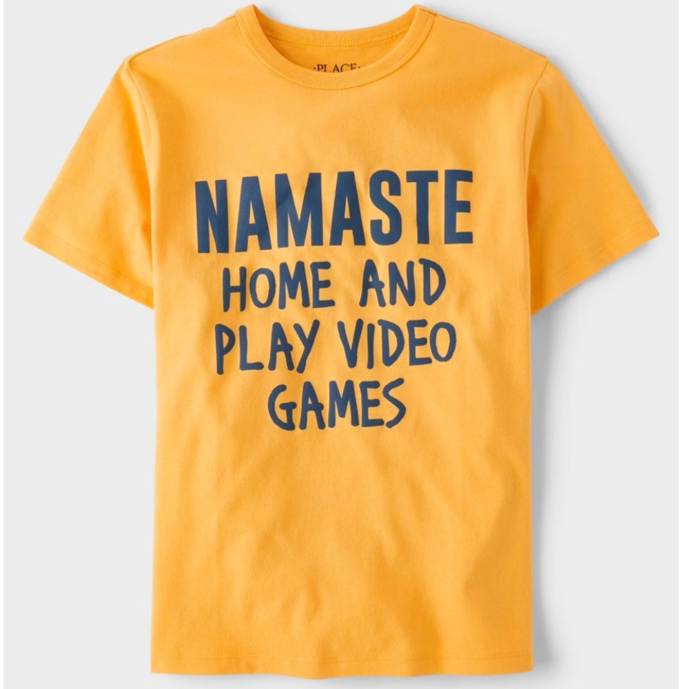 NWT The Children’s Place Yellow/Orange & Blue Gaming T-Shirt Size Small Unisex